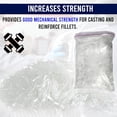 thumbnail image 4 of 1/2" Chopped Glass Fiber Strands - 1 Pound 100% E-Glass Fiber - High Quality Fiberglass Fiber for Filler Reinforcement - Compatible with Epoxy, Vinyl Ester, and Polyester Resin System, 4 of 8
