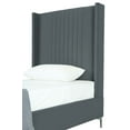 thumbnail image 2 of Manhattan Comfort Promenade Twin-Size Bed from Solid Wood in Gray, 2 of 7