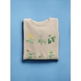 thumbnail image 3 of Soft Botanical Chart. Sweatshirt Women -Vision Studio Designs, Female Small, 3 of 4