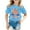 1Blue259, variant on XAOFW Girl's T-Shirts 100 Days Of School Cartoon Print Short Sleeve Crewneck Tee Shirt Everyday School Wear Loose Fit T Shirt Daily Lounging Comfortable Trendy Top