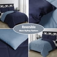 thumbnail image 3 of Twin 2 Colors Reversible All Season Comforter & Sham Set, Navy/Regatta, 3 of 5