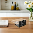 thumbnail image 4 of HAMPPLIES Voting Box with Slot Black Safe Lock Box for Fundraising for Musicians 1Set, 4 of 7