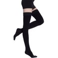 thumbnail image 1 of Bas de Compression Cuisse Haute, Soutien Ferme 20-30 mmHg Bas de Compression Dégradé avec Bande en Silicone. Traitement pour la Course, 1 of 5