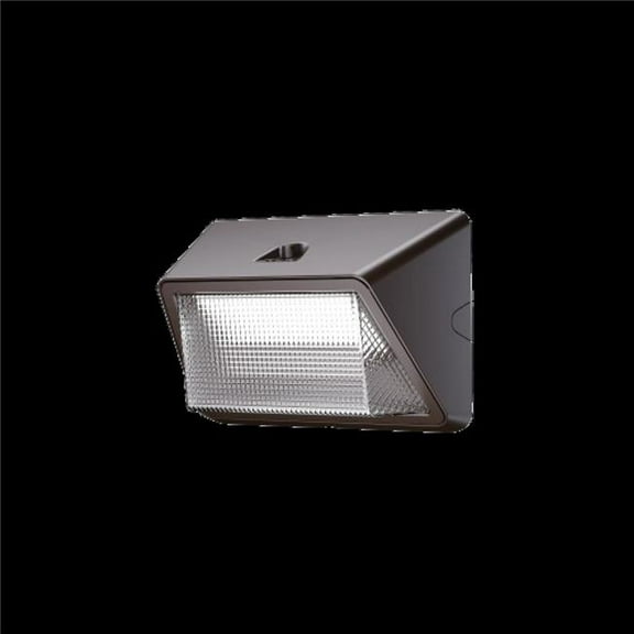 Medinah Power 100-50000203-1 50W 4000K 120-277V Equivalent Integrated LED Bronze Dusk-to-Dawn Refractor Wall Pack Light