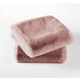 thumbnail image 2 of Home Soft Things Heavy Faux Fur 2 Piece Throw Pillow Cover Set - Rose Smoke - 26" x 26", 2 of 4