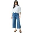 thumbnail image 4 of Gloria Vanderbilt Swan Series Women's Utility Wide Leg Crop Jeans, Sizes 2-18, 4 of 4