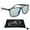 Cruiser Blue Mirror - Fits Med - Ex Lg, variant on proSPORT Motorcycle Safety Sunglass Mens Large Fit. Wrap-around Ultra Snug Fit.