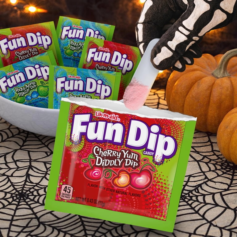 Fun Dip Halloween Razz Apple Magic Dip & Cherry Yum Diddly Dip