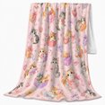 thumbnail image 2 of Playful autumn celebration Kitten Pumpkin Pattern, Playful Pet Portrait Pattern, Warm Flannel Blanket for Living Room and Bedroom, Cat Lovers autumn celebration Gift, Pet Lover Home Decor, 2 of 9
