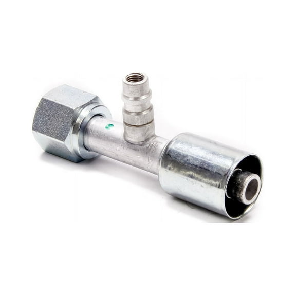 VPA 35513-VUG Beadlock O-Ring Hose End Fitting With 134a Service Port -10 Hose F