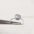 thumbnail image 2 of Hexagon Labradorite Ring, 925 Sterling Silver Ring, Women Ring, Natural Labradorite, Birthstone, Christmas, Thanksgiving, Tiny Dainty Ring, Handmade, Statement Jewelry, Wedding, Anniversary Gift, 2 of 8