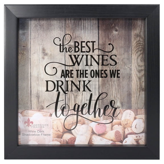 Lawrence Frames 10"x10" Shadow Box & Wine Cork Holder, Multiple Colors
