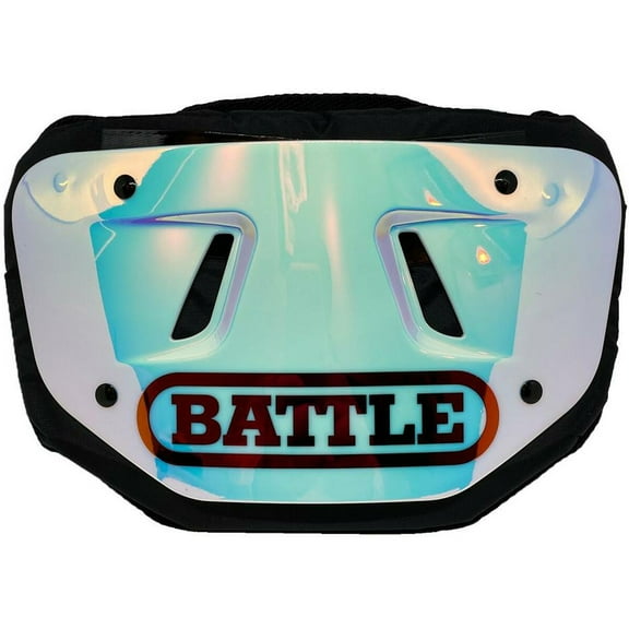 Battle Sports Iridescent Chrome Football Back Plate - Adult