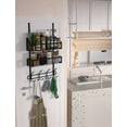 thumbnail image 5 of Over the Door Hooks Organizer Storage - Over the Door Hanger for Coat Rack, Over Door Storage with 12 Hooks & 2 Mesh Baskets, for Bathroom,Bedroom,Kitchen,Office, 5 of 8