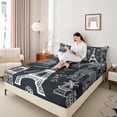 thumbnail image 4 of Homewish Eiffel Tower Full Size Sheets 4-Piece for Teens Boys Girls,Romantic Paris Breathable Bed Sheets,Happy Valentine Lightweight Sheet Sets,Microfiber Bedroom Decor, 4 of 7