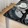 thumbnail image 5 of Acheng Moon Stars Square Tablecloth with Elastic Edge 100% Polyester Fiber 36*36, 5 of 8