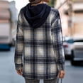 thumbnail image 1 of Sudadera Con Capucha De Retazos A Cuadros, Jersey Transpirable Para Mujer Sudadera Con Capucha A Cuadros Fibra De Poliéster De Manga Larga Para Fiesta ANGGREK Otros, 1 of 6