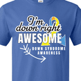 thumbnail image 4 of Inktastic Im Down Right Awesome Down Syndrome Awareness with Arrow T-Shirt, 4 of 5