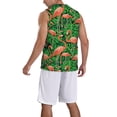 thumbnail image 2 of Xecao Flamingo print basketball shirt for both men and women, a unisex basketball jersey perfect for theme parties-4X-Large, 2 of 6