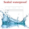 thumbnail image 4 of Horizontal Badge Holders Sealable Waterproof Clear Plastic Name Tag ID Card Holder (10PCs), 4 of 7