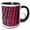 Black/White, variant on 3drose, Colorful Cloth, Huaraz, Cordillera Blanca, Ancash, Peru., 15oz Two-tone Red Mug