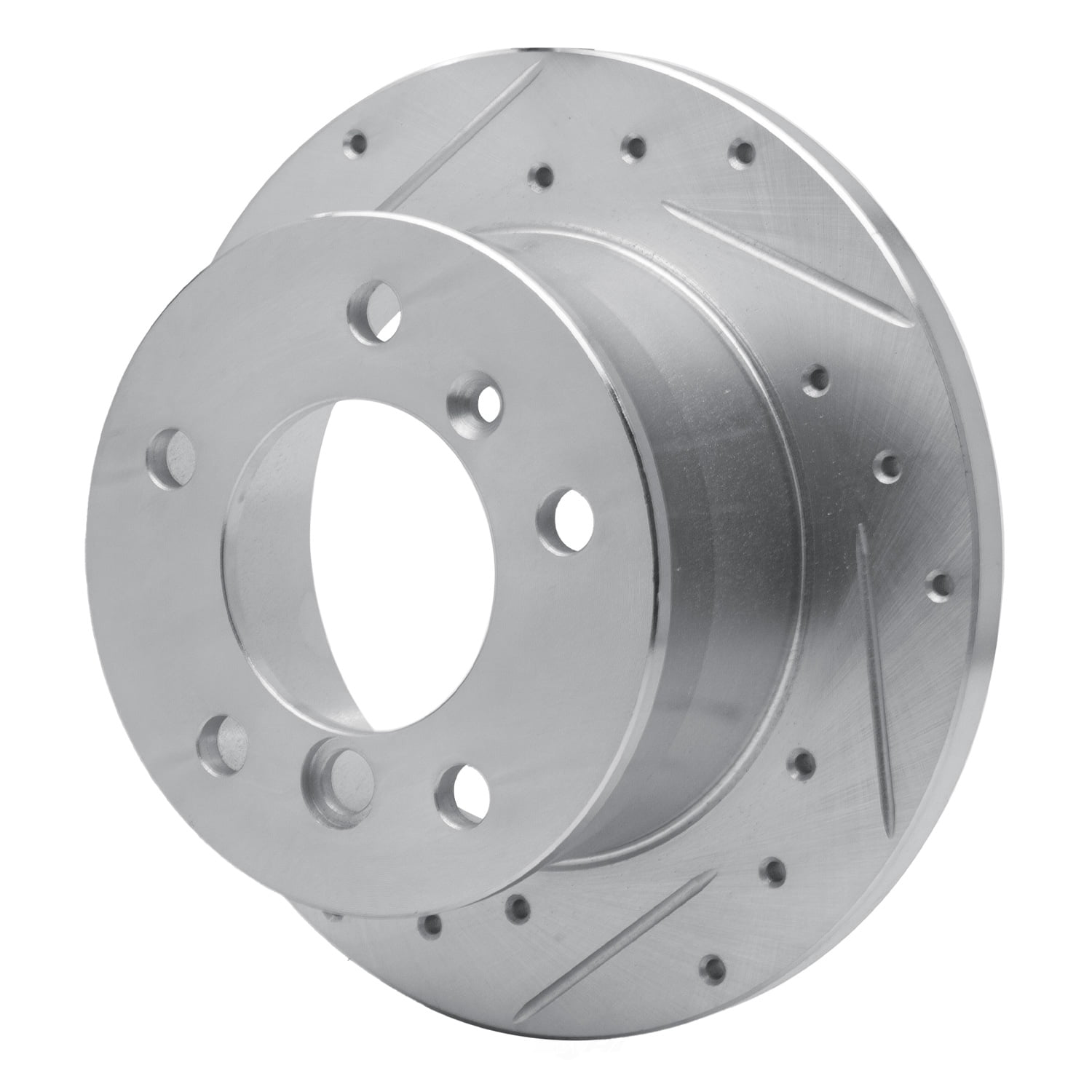 Dynamic Friction Company 631-40038L DFC Brake Rotor - Drilled And Slotted - Silver