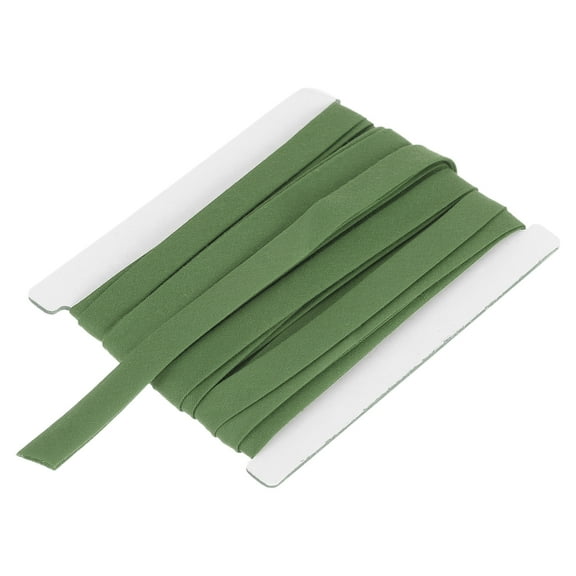 1/2 Inch Double Fold Bias Tape Continuous Bulk Bias Tape for Sewing, Seaming Quilting Hemming Binding Crafts (Light Green 6 Yards)