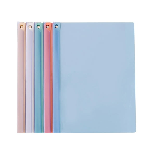 A4 Clear Plastic Report Cover, Presentation Folder With Swivel Sliding Bar For Resume, Portfolio & School Documents, 1-Pack Transparent File Folder For Office & Academic Use