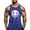 #0018-Blue, variant on Men's Evil Grin X Eyes Graphic Sleeveless Muscle Tank Top Summer Gym Workout Casual Athletic Vest Yellow XXXXL Gift