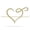 Gold, variant on Personalized Infinity Heart Monogram – Custom Metal Wall Art, Romantic Home Décor, Wedding & Anniversary Gift, Made in USA (B-18x10)
