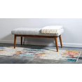 thumbnail image 3 of Unique Loom 3139853 2 ft. 2 in. x 6 ft. 7 in. Tybee Chromatic Runner Rug, Beige, 3 of 5