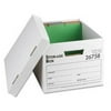 Business Source, BSN26758, Lift-off Lid Heavy-Duty Storage Box, 12 / Carton, White