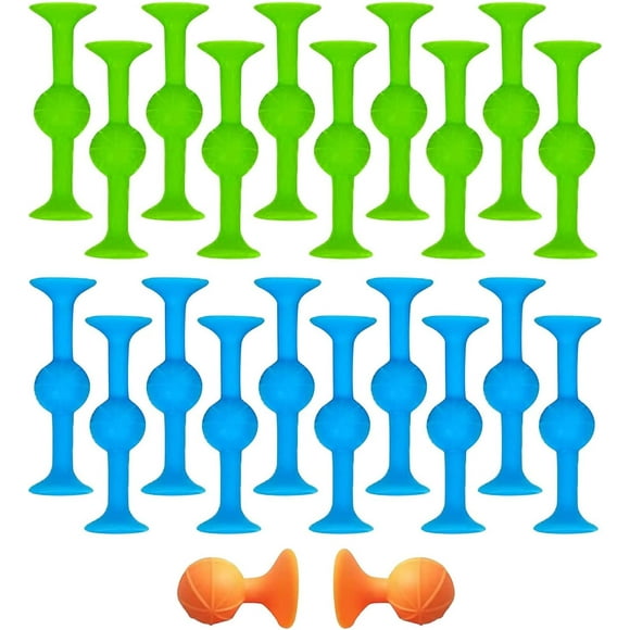 Zshan 22 Pcs Sucker Toys Suction Cup Darts Sticky Darts Game -Soft Silicone Dart Set Throwing Game Darts