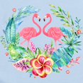thumbnail image 2 of CafePress - Flamingos With Colorful Tropical Wreath Body Suit - Baby Light Bodysuit, Size Newborn - 24 Months, 2 of 4
