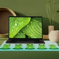 thumbnail image 5 of Kawaii Frog Mouse Pad XL, Frog Extended Large Gaming Mouse Pad for Desk, Green Anime Mouse Pad Cartoon, Cute Frog Mousepad, Long Big Mouse Mat, Frog Gifts Decor Stuff Accessories, 31.5 X 11.8 Inch, 5 of 5
