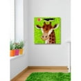 thumbnail image 4 of Marmont Hill - "Giraffe Blossom Ballad" by Janet Nelson Painting Print on Wrapped Canvas, 4 of 5