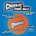 thumbnail image 3 of Chuckit! Tennis Dog Ball Durable Rubber Fetch Toy For Dogs, Medium 2.5", For Breeds 20-60 lb, Pack of 4, Orange, 3 of 7