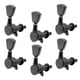 thumbnail image 2 of 6 Unids Sintonizadores de Guitarra Sellados Claves de Clavija de Afinación 6R Clavijeros para Guitarra Eléctrica, Negro,, 2 of 8