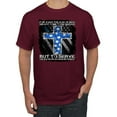 thumbnail image 1 of Wild Bobby, Didn't Come To Be Served Come to Serve, Inspirational/Christian, Men's Graphic Tees, Maroon, Medium, 1 of 3