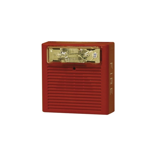 Wheelock ASWP24MCWHFR 24 vdc, Wall Mount, horn/strobe 135/185 cd