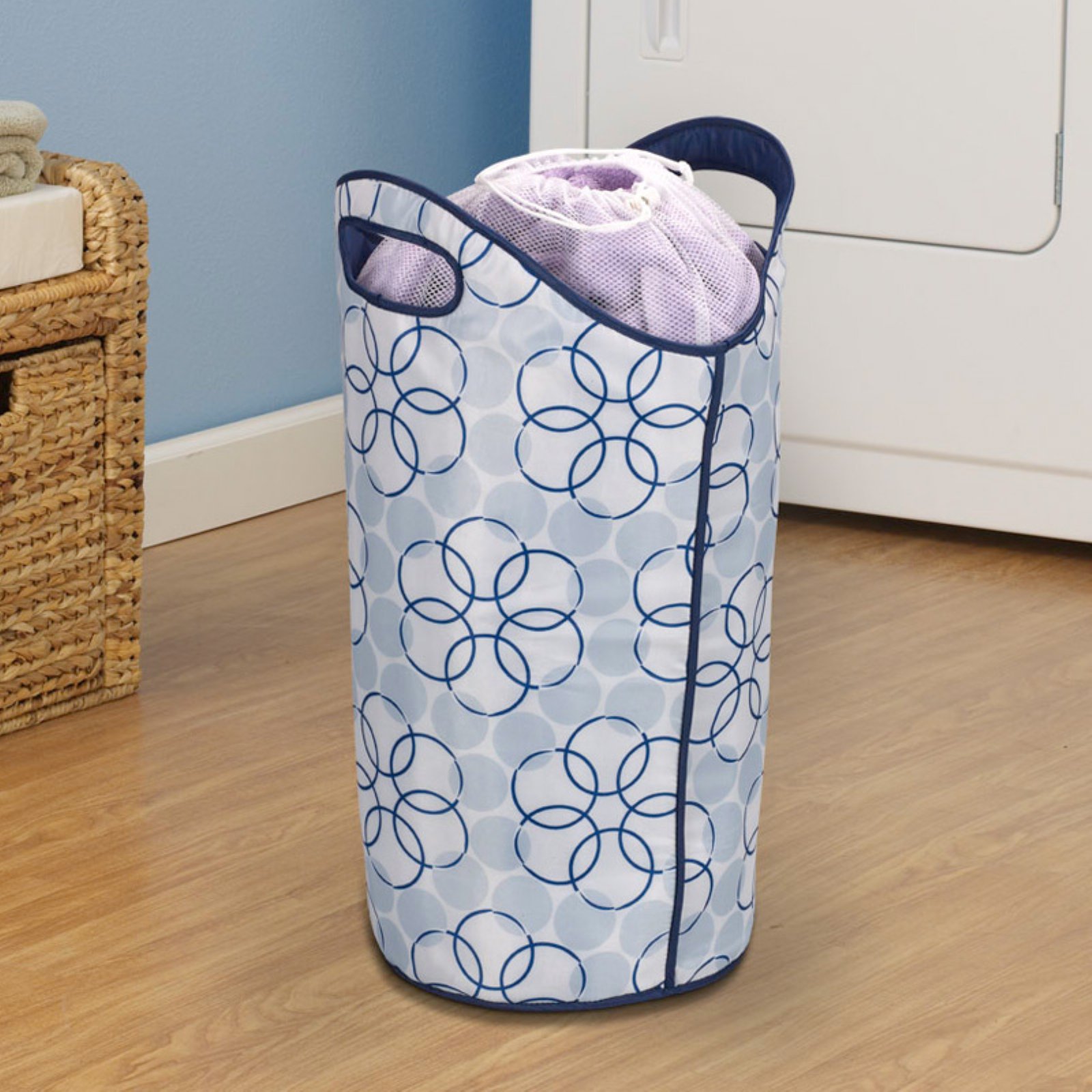 Household Essentials Patterned Laundry Hamper Tote - image 2 of 4