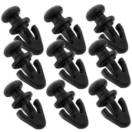 

NUOLUX 10Pcs Door Seal Clips for Sill Lower Rubber Weatherstrip Gasket Trim Clips Fasteners for Focus Fiesta Mondeo (Black)