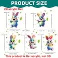thumbnail image 4 of CoreLiving Acrylic Bunny Pendants Spring Easter Hanging Decorations Cartoon Rabbit Ornaments for Tree Easter Eggs Decor for Mini Tree Easter Bunny Tree, 4 of 9