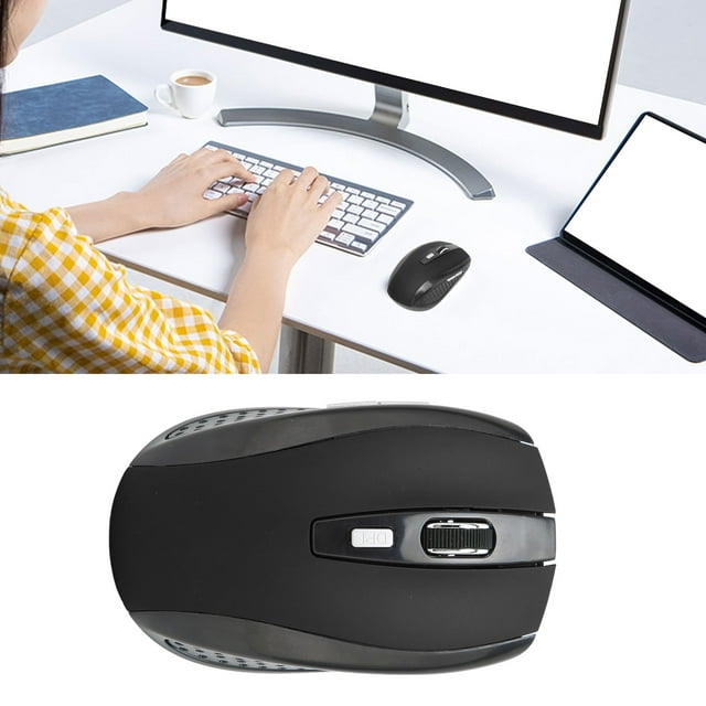 Mini Mouse 2.4GHz 6 Buttons 3 DPI Adjustable Matte Texture, Wide Compatibility for XP, Vista, 2000 Server & OS X