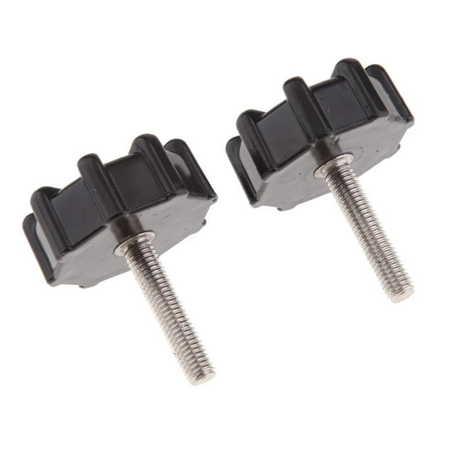 2 Piezas de Plástico Manillar Puños Perilla Tornillo Ajuste para DAX 50 70 CT70 Negro Soledad Perilla del manillar de la motocicleta