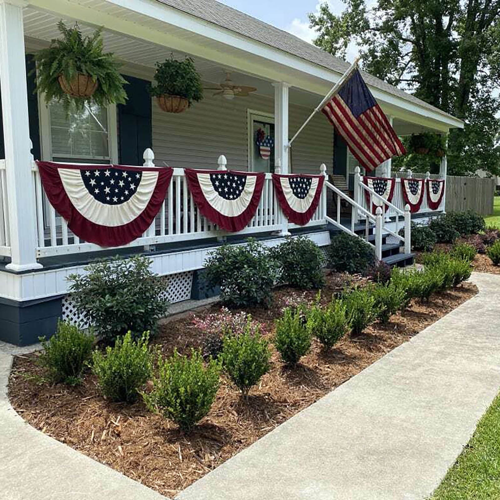 Win s Way 250th Anniversary Banner, Patriotic Decoration Flag 1776-2026 Polyester Indoor Outdoor Hanging Banner for July 4th Party Decor