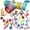 T colorful, variant on Tripumer 15PCS Cat Toys Kitten Toys Combination Tunnel Interactive Cat Toys Cat Tunnel Tease Cat Stick Colorful Mouse Plush Ball Bell Ball for Cats
