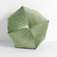 thumbnail image 2 of Sorra Home  Solid Velvet Indoor Geometric Pillow Single 18 in W x 8 in H x 18 in D - Aloe, 2 of 5