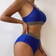 thumbnail image 5 of Traje de baño para mujer, moda, cómodo, color sólido, bikini, traje de baño de color liso para mujer, conjuntos de bikinis, trajes de baño para mujer, 5 of 9