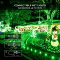 thumbnail image 4 of Green Christmas Net Lights 360 LED 12ft x 5ft Bush Lights Outdoor Plug in 8 Modes with Remote Connectable Mesh Lights for Christmas Patrick Day Decorations（Transparent Wire）, 4 of 8